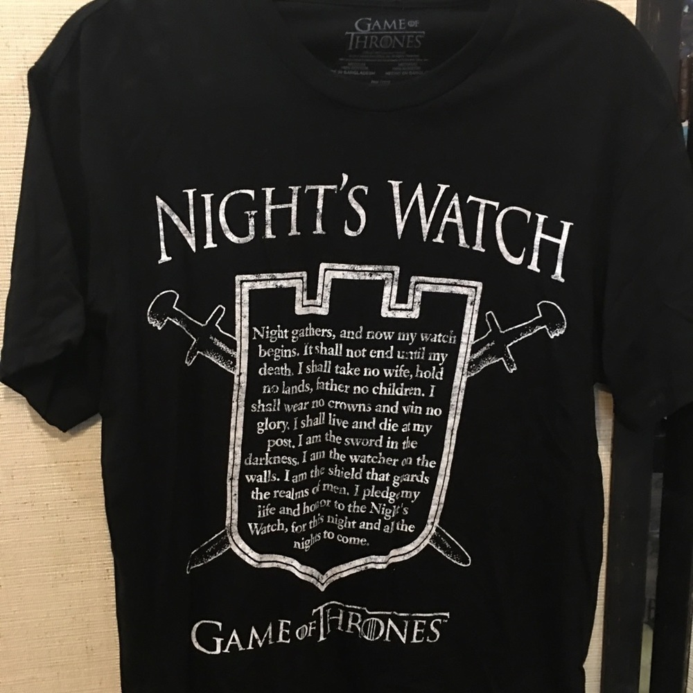 Game Of Throne Night’s Watch T Shirt